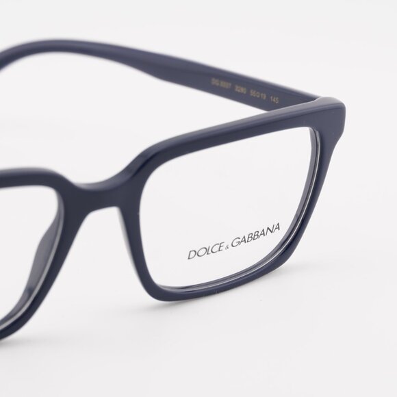 Dolce & Gabbana DG3337 3280 Eyeglasses Rectangle Blue 55mm Frame - Picture 7 of 9